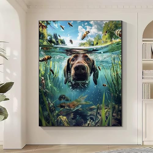 Tier Diamond Painting XXL Hund Diamond Art Bilder Erwachsene Dimond Painting Kinder Mosaikherstellung Stickerei Kreuzstich Malerei Kits Basteln für Erwachsene Wanddeko, Geschenke 30 x 40 cm J-6 Tier Diamond Painting XXL Hund Diamond Art Bilder Erwachsene Dimond Painting Kinder Mosaikherstellung Stickerei Kreuzstich Malerei Kits Basteln für Erwachsene Wanddeko, Geschenke 30 x 40 cm J-6 von JEPGFOU