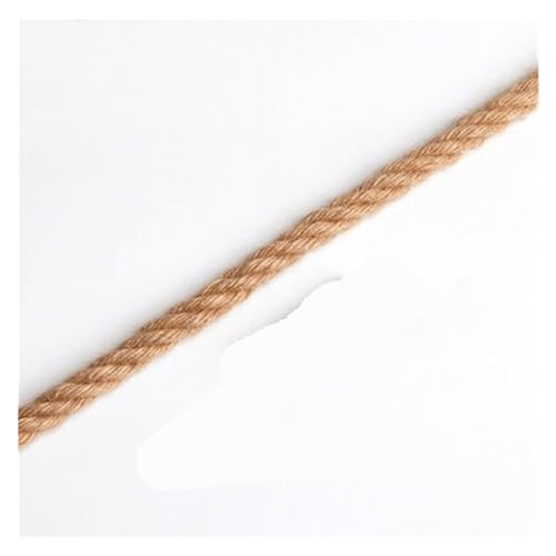 JEQGDLUI 50 m handgefertigtes Juteseil for Fotowanddekoration, Drahtbindung, Schnürung, Dicke Kordel, Bindfaden, DIY, Vintage-Dekoration(14mmx18m) von JEQGDLUI