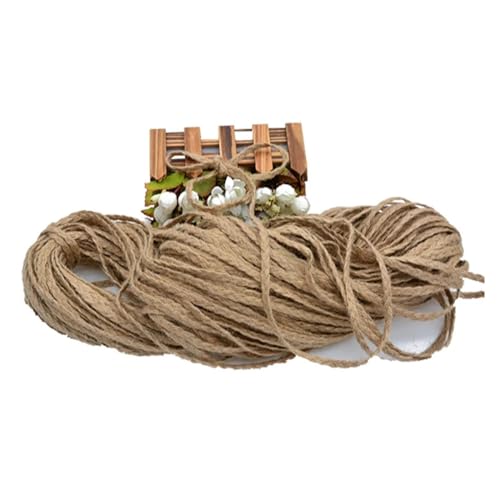 JEQGDLUI 5mm/10mm 10 Yards geflochtene Hanfspitze DIY Juteseil Naturleinenbandfaden DIY Handwerksmaterialien(10mm) von JEQGDLUI