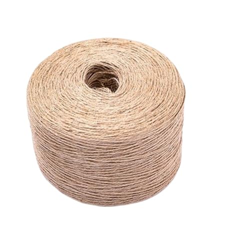 JEQGDLUI Handgefertigtes Juteseil, DIY-Materialseil, Kindergartenumgebungs-Dekorationsbündel, Leinenseil, Retro, dick, Hanf 1/2/3/4 mm(1.5mmx1000m) von JEQGDLUI