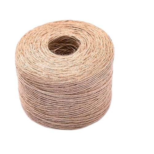 JEQGDLUI Handgefertigtes Juteseil, DIY-Materialseil, Kindergartenumgebungs-Dekorationsbündel, Leinenseil, Retro, dick, Hanf 1/2/3/4 mm(2mmx500m) von JEQGDLUI