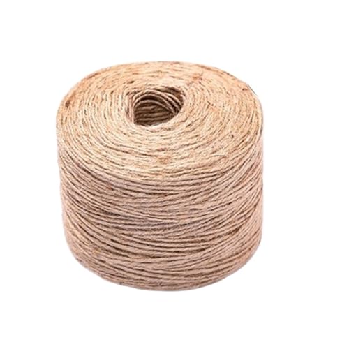 JEQGDLUI Handgefertigtes Juteseil, DIY-Materialseil, Kindergartenumgebungs-Dekorationsbündel, Leinenseil, Retro, dick, Hanf 1/2/3/4 mm(3mmx300m) von JEQGDLUI
