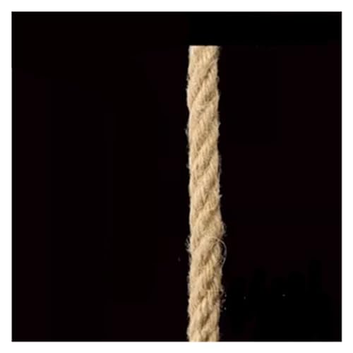 JEQGDLUI Handgewebtes Juteseil, dekoratives DIY-Material, Hängeseil, Katzenkratzbaum, Klettergerüst, Bindevasenschnur, 1–14 mm(10mmx10m) von JEQGDLUI