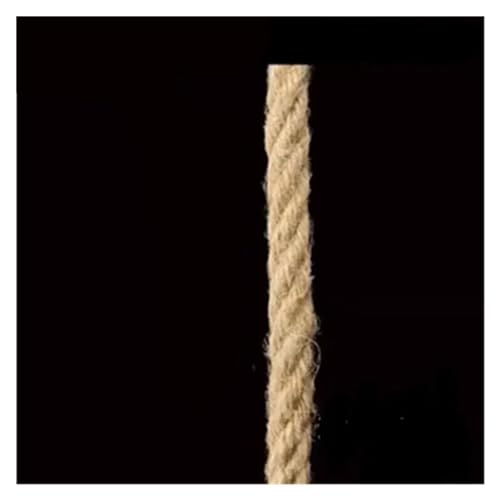 JEQGDLUI Handgewebtes Juteseil, dekoratives DIY-Material, Hängeseil, Katzenkratzbaum, Klettergerüst, Bindevasenschnur, 1–14 mm(10mmx50m) von JEQGDLUI