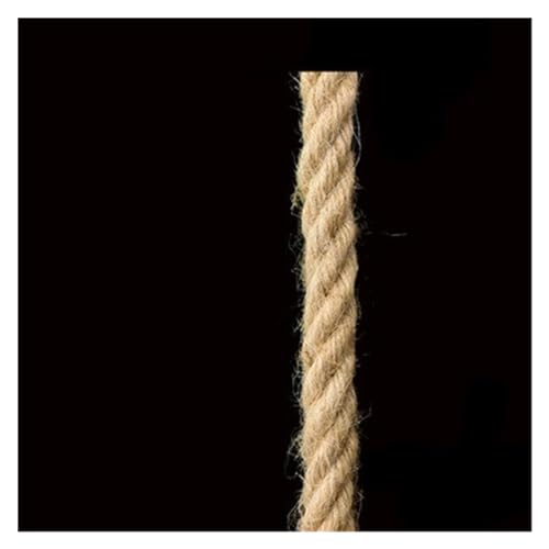 JEQGDLUI Handgewebtes Juteseil, dekoratives DIY-Material, Hängeseil, Katzenkratzbaum, Klettergerüst, Bindevasenschnur, 1–14 mm(12mmx50m) von JEQGDLUI