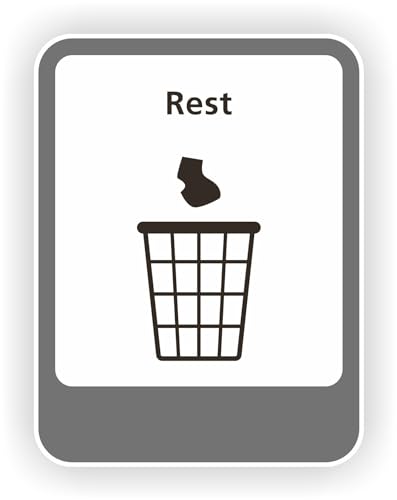 Restmüll Recycling Aufkleber von JERMA Allerhandestickers