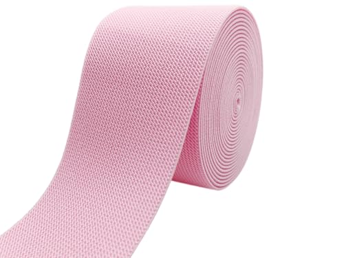 JESEP YONG Elastisches Strickband, 7,6 cm, 4,5 m, doppelseitig, gewebt, elastisch, schwer, dehnbar, elastische Spule zum Nähen von Hosen, Bund, Perücken, Röcken, Bastelprojekten, Rosa JESEP YONG Elastisches Strickband, 7,6 cm, 4,5 m, doppelseitig, gewebt, elastisch, schwer, dehnbar, elastische Spule zum Nähen von Hosen, Bund, Perücken, Röcken, Bastelprojekten, Rosa von JESEP YONG