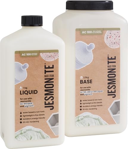 Jesmonite AC 100 Duoset 500 ml Liquid + 1,25 kg Base, vielseitig für Gießharz, Formenbau, Kreativprojekte Jesmonite AC 100 Duoset 500 ml Liquid + 1,25 kg Base, vielseitig für Gießharz, Formenbau, Kreativprojekte von JESMONITE