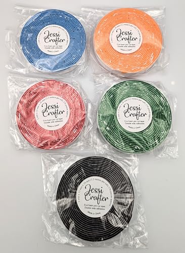 JESSI CRAFTER, Vorgestanztes EVA-Schaum-Klebeband, doppelseitiges Klebeband (dunkle Farben) von JESSI CRAFTER