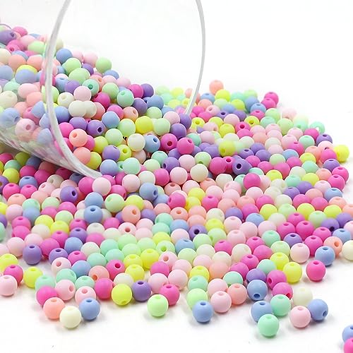 Bunte Perlen zum Auffädeln ca. 1500 Stück, Acrylperlen 6mm mit Loch Runde, Perlen zum Auffädeln Kinder und Erwachsene, Bastelperlen für DIY Armbänder, Schmuckherstellung, Halsketten, Basteln Bunte Perlen zum Auffädeln ca. 1500 Stück, Acrylperlen 6mm mit Loch Runde, Perlen zum Auffädeln Kinder und Erwachsene, Bastelperlen für DIY Armbänder, Schmuckherstellung, Halsketten, Basteln von JETOP