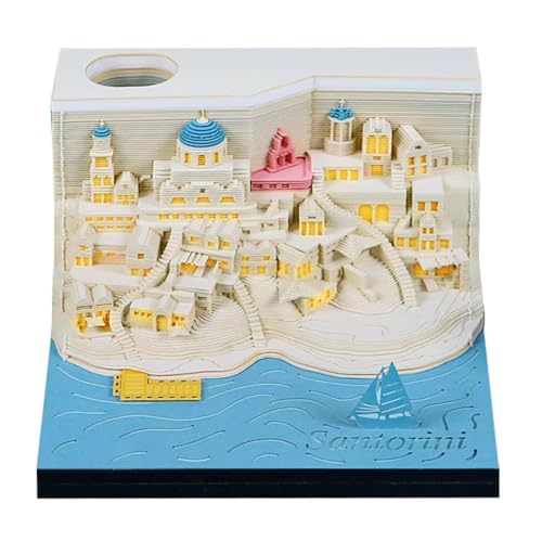 Time Piece Kalender 2026, 3D-Kunstkalender, Memo-Block, Architektonische Modelle, Papierskulptur, Kunst, DIY, Haftnotizen, Notizblock, für Zimmer und Büro, Schreibtischdekoration, verschiedene Stile Time Piece Kalender 2026, 3D-Kunstkalender, Memo-Block, Architektonische Modelle, Papierskulptur, Kunst, DIY, Haftnotizen, Notizblock, für Zimmer und Büro, Schreibtischdekoration, verschiedene Stile von JEUDJJBW