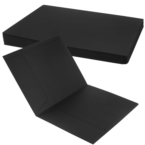 JEUIHAU 30 Stück Dokumentenmappe A4 Pappe, Schwarz Pappe A4 Aktendeckel mit Tasche, A4 Papierordner, Dokumentenmappe A4 Kraftpapier für Büro, Schule und Zuhause JEUIHAU 30 Stück Dokumentenmappe A4 Pappe, Schwarz Pappe A4 Aktendeckel mit Tasche, A4 Papierordner, Dokumentenmappe A4 Kraftpapier für Büro, Schule und Zuhause von JEUIHAU