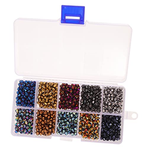 JEWEDECO 1 Box Glasflachperlen, Abstandsperlen, Halsketten, DIY Perlen, Lose Glasperlen, Kleine Glasperlen, Perlen Mit Kleinem Loch, Runde Glasperlen, DIY Handwerk, Glasperlen, Glasperlen JEWEDECO 1 Box Glasflachperlen, Abstandsperlen, Halsketten, DIY Perlen, Lose Glasperlen, Kleine Glasperlen, Perlen Mit Kleinem Loch, Runde Glasperlen, DIY Handwerk, Glasperlen, Glasperlen von JEWEDECO