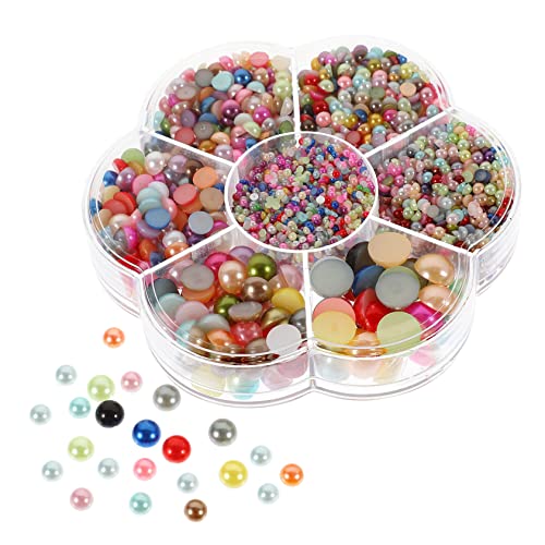 JEWEDECO 1 Karton Halbperlen für Bastelarbeiten Teiliges Abs für Nagelkunst Schmuckherstellung und DIY Projekte Glänzende Flache Rückseite Vielseitig Einsetzbar JEWEDECO 1 Karton Halbperlen für Bastelarbeiten Teiliges Abs für Nagelkunst Schmuckherstellung und DIY Projekte Glänzende Flache Rückseite Vielseitig Einsetzbar von JEWEDECO
