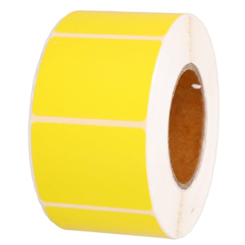 JEWEDECO 1 Rolle Farbiges Thermopapier, Große Etikettenaufkleber, Namensaufkleber, Selbstklebende Adressetiketten, Thermoetiketten, Selbstklebende Bedruckbare Papieretiketten, Drucker, von JEWEDECO