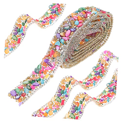 JEWEDECO 1 Rolle Kies Strass Gürtel, Handgefertigt, Kostümbesatz, Strassbesatz Für Kleidung, DIY Bastelbesatz, Zuschneidbarer Kleidungsbesatz, Kostümbedarf, Zarter Kleidungsbesatz, JEWEDECO 1 Rolle Kies Strass Gürtel, Handgefertigt, Kostümbesatz, Strassbesatz Für Kleidung, DIY Bastelbesatz, Zuschneidbarer Kleidungsbesatz, Kostümbedarf, Zarter Kleidungsbesatz, von JEWEDECO