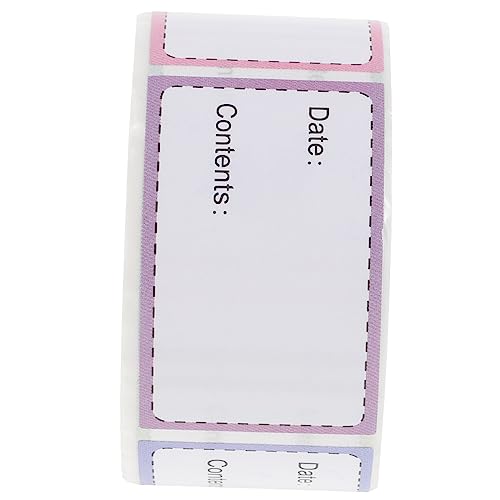 JEWEDECO 1 Rolle Lebensmitteletiketten, Etiketten Für Einmachgläser, Datumsaufkleber Für Lebensmittel, Aufkleberetiketten Zum Beschriften, Küchenetiketten, Ablösbare Etiketten Für von JEWEDECO