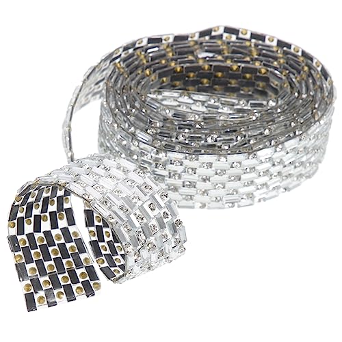 JEWEDECO 1 Rolle Rhinestone Band Selbstklebend DIY Strassband für Hochzeitsdekoration Kleidung Taschen Schuhe Bastelprojekte Multi Funktionale Strassborte für Designs JEWEDECO 1 Rolle Rhinestone Band Selbstklebend DIY Strassband für Hochzeitsdekoration Kleidung Taschen Schuhe Bastelprojekte Multi Funktionale Strassborte für Designs von JEWEDECO