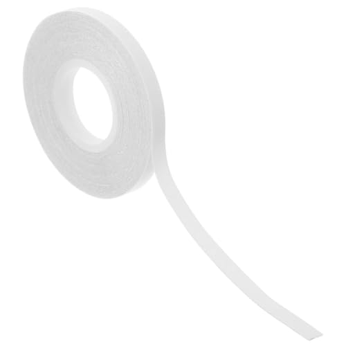 JEWEDECO 1 Rolle Wasserlösliches Doppelseitiges Klebeband, Wasserlösliches Nähband, Temporäres Fixierband, Stoff Kleidungsband, Doppelseitiges Stoffband, Quilt Näh Fixierband, Saumband von JEWEDECO