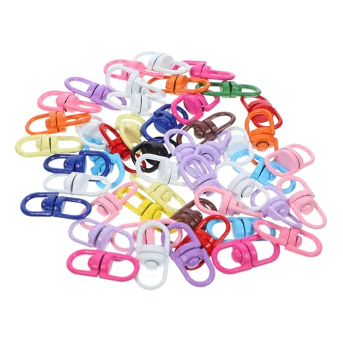 JEWEDECO 1 Satz Achtförmige Universelle Drehbare Schnalle, Schlüsselschnalle, Schlüsselanhängerhaken, Verbindungsverschluss Für Schlüsselanhänger, Metall Schlüsselanhänger Clips, von JEWEDECO