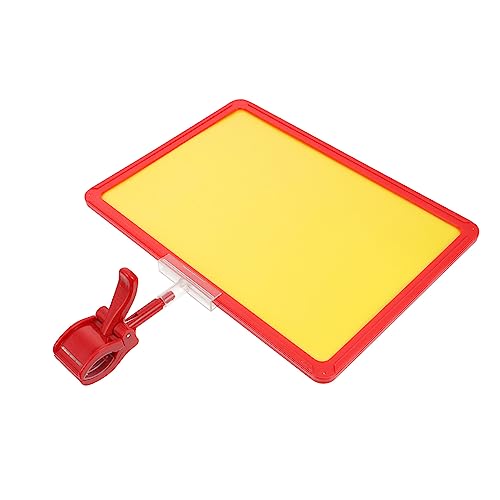 JEWEDECO 1 Satz Tag Board mit Clip Robustes und Einfach zu Bedienendes Preisschild für Supermärkte Einzelhandel und Ausstellungen für Werbung und Produktpräsentation von JEWEDECO
