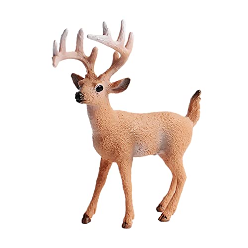 JEWEDECO 1 Stück Kuchendekoration Hirsch Rentier Weihnachten Miniatur Ornament Topper Waldtier Kuchen Cupcake Kuchen Drehteller Merch Kuchendekorationszubehör Richtmaschine JEWEDECO 1 Stück Kuchendekoration Hirsch Rentier Weihnachten Miniatur Ornament Topper Waldtier Kuchen Cupcake Kuchen Drehteller Merch Kuchendekorationszubehör Richtmaschine von JEWEDECO