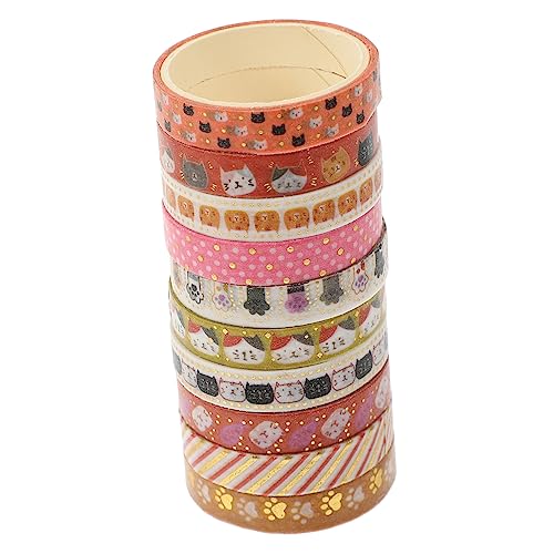 JEWEDECO 10rollen Cartoon Washi Papier Tape Für Scrapbooking Und Tagebuch Dekorative Klebebänder Für Diy-handbücher Und Bastelprojekte von JEWEDECO
