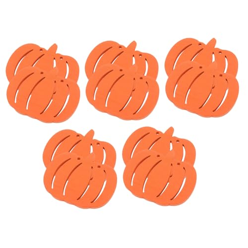 JEWEDECO 10 Stück Halloween Holzspäne, Halloween Holzausschnitt, DIY Graffiti Holzspäne, DIY Holzspäne, Mehrzweck Holzspäne, Holzdekor, Holzscheiben, DIY Holzbretter, Halloween Schmuck von JEWEDECO