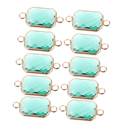 JEWEDECO 10 Stück Teiliges Charms Doppel Loch Anhänger für Schmuckherstellung DIY Halskette Armband Ohrringe Langlebige und Leichte Schmuckzubehörteile JEWEDECO 10 Stück Teiliges Charms Doppel Loch Anhänger für Schmuckherstellung DIY Halskette Armband Ohrringe Langlebige und Leichte Schmuckzubehörteile von JEWEDECO