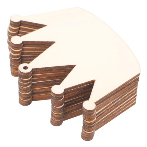 JEWEDECO 10 Stück Teiliges Holz Kronen Anhänger zum Basteln Stabile Langlebige Holzcharms für Armbänder und Halsketten Handarbeit Vielseitig Einsetzbar für Schmuck und Dekoration JEWEDECO 10 Stück Teiliges Holz Kronen Anhänger zum Basteln Stabile Langlebige Holzcharms für Armbänder und Halsketten Handarbeit Vielseitig Einsetzbar für Schmuck und Dekoration von JEWEDECO