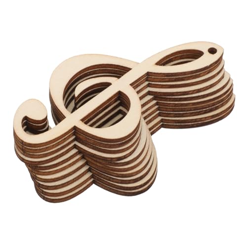 JEWEDECO 10 Stück Teiliges Holzscheiben Notenform Naturbelassen Leichte Bastelplatten für DIY Kinderhandwerk Kreative Holzplättchen für Schulprojekte und Dekorationen JEWEDECO 10 Stück Teiliges Holzscheiben Notenform Naturbelassen Leichte Bastelplatten für DIY Kinderhandwerk Kreative Holzplättchen für Schulprojekte und Dekorationen von JEWEDECO