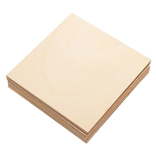 JEWEDECO 10 Stück Teiliges Quadratische Holzplatten Naturbelassen Gleichmäßige Dicke Flach Geschnittene Kanten zum Basteln Schnitzen Gravieren und DIY Dekoration für Kreative JEWEDECO 10 Stück Teiliges Quadratische Holzplatten Naturbelassen Gleichmäßige Dicke Flach Geschnittene Kanten zum Basteln Schnitzen Gravieren und DIY Dekoration für Kreative von JEWEDECO