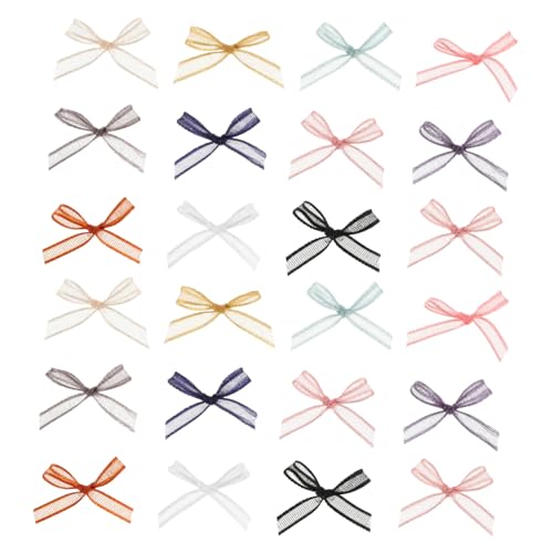 JEWEDECO 100 Stück Kleine Bastelschleifen: Mini-schleifen – Diy-projekte, Geschenkverpackungen, Schleifen, Dekoration Für Diy-basteln, Nähen, Scrapbooking JEWEDECO 100 Stück Kleine Bastelschleifen: Mini-schleifen – Diy-projekte, Geschenkverpackungen, Schleifen, Dekoration Für Diy-basteln, Nähen, Scrapbooking von JEWEDECO