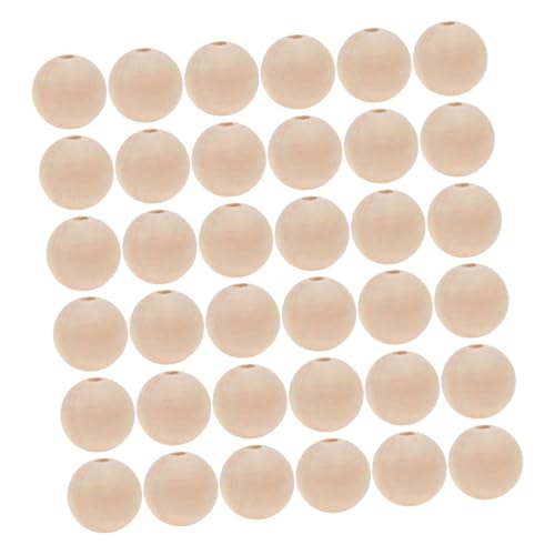 JEWEDECO 100 Stück Naturholzperlen Runde Holzkugeln Unbehandelt Robuste Spacer Beads für DIY Schmuckherstellung Armbänder Halsketten Bastelmaterial JEWEDECO 100 Stück Naturholzperlen Runde Holzkugeln Unbehandelt Robuste Spacer Beads für DIY Schmuckherstellung Armbänder Halsketten Bastelmaterial von JEWEDECO
