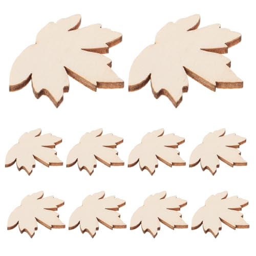 JEWEDECO 100 Stück unvollendete Ahornblätter: Holz-Ahornblätter, Stücke, Scheiben, Anhänger für Bastelarbeiten, Herbst, Erntedankfest, Tischdekoration, Hochzeitsornamente JEWEDECO 100 Stück unvollendete Ahornblätter: Holz-Ahornblätter, Stücke, Scheiben, Anhänger für Bastelarbeiten, Herbst, Erntedankfest, Tischdekoration, Hochzeitsornamente von JEWEDECO