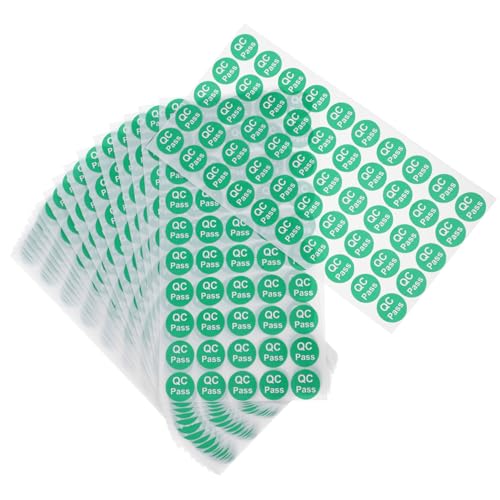 JEWEDECO 1000 Stück Qualifizierte Etiketten Qc Testaufkleber Farbaufkleber Zur Kennzeichnung Bestandene Aufkleber Bestandene Etiketten Aufkleber Etiketten Für Selbstgemachte Produkte Qc JEWEDECO 1000 Stück Qualifizierte Etiketten Qc Testaufkleber Farbaufkleber Zur Kennzeichnung Bestandene Aufkleber Bestandene Etiketten Aufkleber Etiketten Für Selbstgemachte Produkte Qc von JEWEDECO
