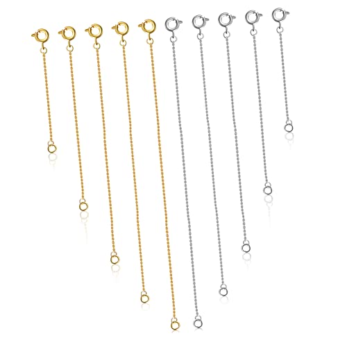 JEWEDECO 10Stücke Kettenverlängerungen für Armbänder für DIY Schmuckherstellung und Leicht Anwendbar von JEWEDECO