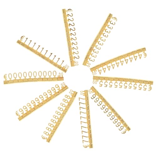 JEWEDECO 10st Preisschild Aus Metall Würfel Schmuckanhänger Für Die Preisgestaltung Verkaufspreis-ausstellungsstand Preisschilder Für Kunsthandwerk Preisschilder Stehen Golden Legierung JEWEDECO 10st Preisschild Aus Metall Würfel Schmuckanhänger Für Die Preisgestaltung Verkaufspreis-ausstellungsstand Preisschilder Für Kunsthandwerk Preisschilder Stehen Golden Legierung von JEWEDECO