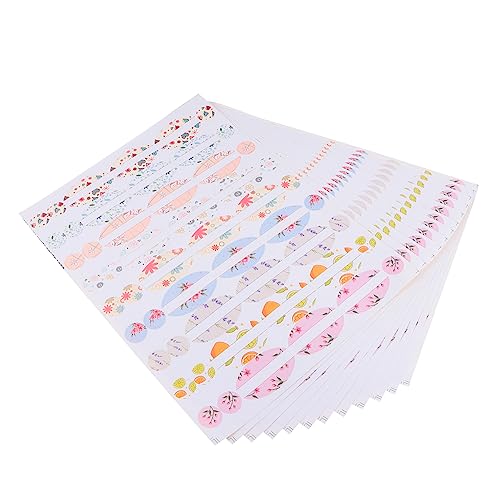 JEWEDECO 12 Blatt Teiliges Wasserdichte Selbstklebende Etiketten für Ätherische Öle Aufkleber für Glasflaschen und Lippenbalsam Flaschen Langlebige Flaschenetiketten für Einfache von JEWEDECO