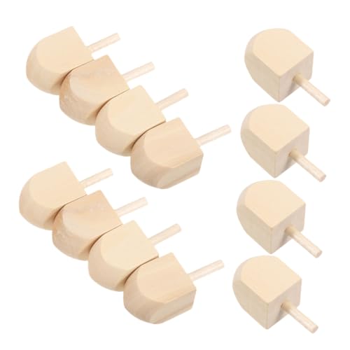 JEWEDECO 12 Stück Blanko-chanukka-Dreidel: DIY- Holz – Unfertige Dreidel Zum Bemalen Und Dekorieren – Handgemachte Chanukka- -weihnachtsdekoration JEWEDECO 12 Stück Blanko-chanukka-Dreidel: DIY- Holz – Unfertige Dreidel Zum Bemalen Und Dekorieren – Handgemachte Chanukka- -weihnachtsdekoration von JEWEDECO