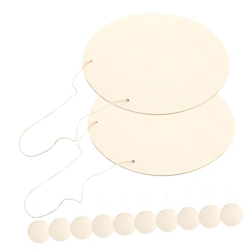 JEWEDECO 12 Stück Runde Diy Holzplaketten für Bastelprojekte Hängeschild für Dekoration für Erwachsene JEWEDECO 12 Stück Runde Diy Holzplaketten für Bastelprojekte Hängeschild für Dekoration für Erwachsene von JEWEDECO