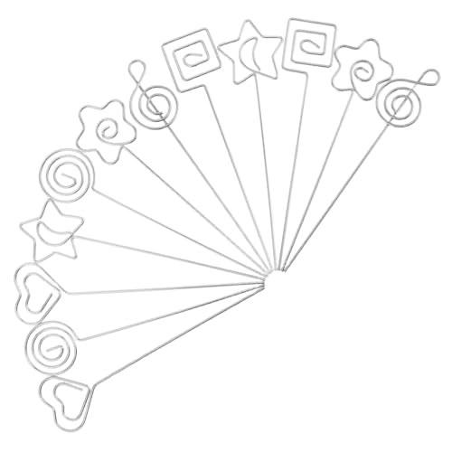 JEWEDECO 12 Stück Stilvolle Notizenhalter für Schule Büro und Zuhause Handgefertigte Karten und Foto Halter für Effiziente Organisation von JEWEDECO