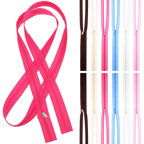 JEWEDECO 12 Stück Teiliges Bunte Nylon Reißverschlüsse für Nähprojekte Langlebige Ersatzteile für Kleidung und Taschen für DIY Bedarf und Kreative Bastelarbeiten JEWEDECO 12 Stück Teiliges Bunte Nylon Reißverschlüsse für Nähprojekte Langlebige Ersatzteile für Kleidung und Taschen für DIY Bedarf und Kreative Bastelarbeiten von JEWEDECO