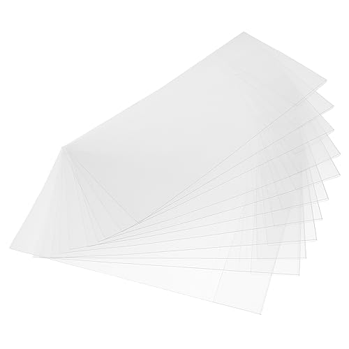 JEWEDECO 12 Teiliges Transparentes Etikettenset, Regalhakenetikett, Kunststoffetikett, Kartenstreifen, Pvc Etikett Für Convenience Stores, Supermarktetikett, Bibliotheksetikettenclip, 12 von JEWEDECO