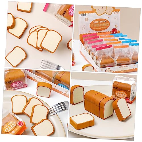 JEWEDECO 16 Stück Teiliges Süße Toast Radiergummis Lustige Radiergummis für Partys Kreative und Schreibtischdekoration Geeignet für Erwachsene JEWEDECO 16 Stück Teiliges Süße Toast Radiergummis Lustige Radiergummis für Partys Kreative und Schreibtischdekoration Geeignet für Erwachsene von JEWEDECO