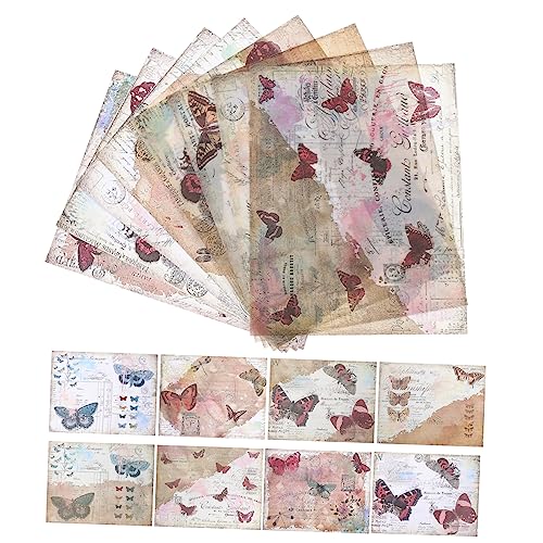 JEWEDECO 16 Stück Teiliges Vintage Scrapbook Papier Großes Dekoratives Motivpapier für DIY Tagebuch Planer Postkarten Vielseitig Einsetzbar für Basteln Geschenkverpackung und Kreative JEWEDECO 16 Stück Teiliges Vintage Scrapbook Papier Großes Dekoratives Motivpapier für DIY Tagebuch Planer Postkarten Vielseitig Einsetzbar für Basteln Geschenkverpackung und Kreative von JEWEDECO