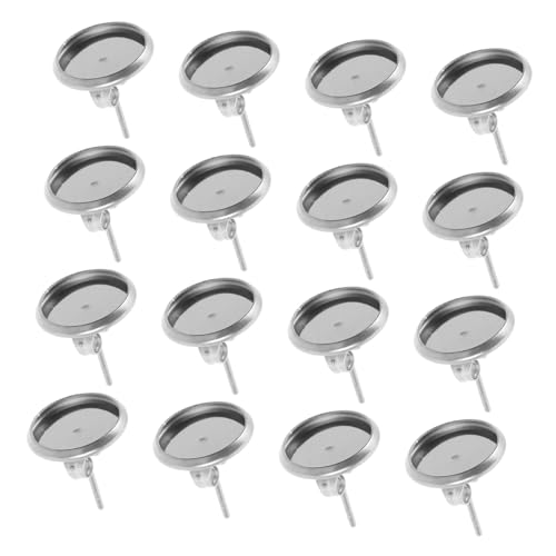 JEWEDECO 180 Stück Ohrstecker Mit Edelsteinbecken Runde Lünetten Ohrringfassungen Metall Ohrring Cabochon Rohlinge Cabochon Ohrring Tablett Rohlinge DIY Schmucktablett Fassungen JEWEDECO 180 Stück Ohrstecker Mit Edelsteinbecken Runde Lünetten Ohrringfassungen Metall Ohrring Cabochon Rohlinge Cabochon Ohrring Tablett Rohlinge DIY Schmucktablett Fassungen von JEWEDECO