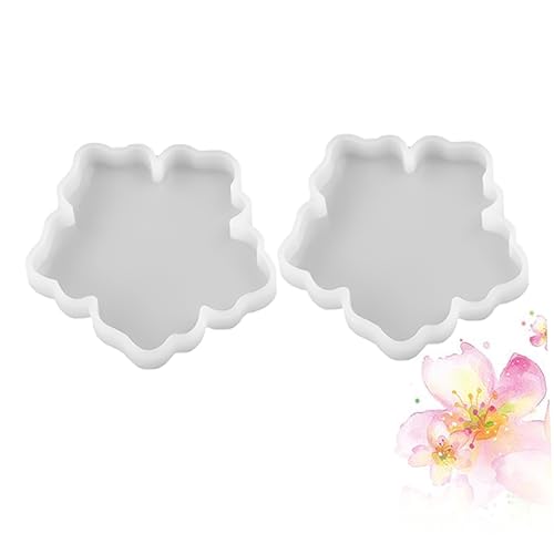 JEWEDECO 2 STÜCK DIY Silikon Gießform für Kreative Blüten und Spiegel Epoxidharz Deko Untersetzer Formen für Handwerk und Heimdekoration Weiß S JEWEDECO 2 STÜCK DIY Silikon Gießform für Kreative Blüten und Spiegel Epoxidharz Deko Untersetzer Formen für Handwerk und Heimdekoration Weiß S von JEWEDECO