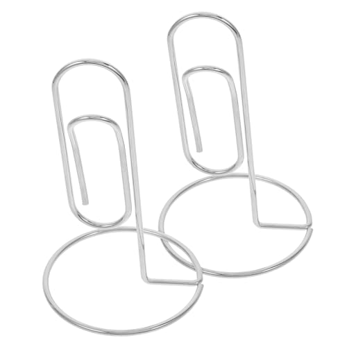 JEWEDECO 2 Stück Büroklammer Notizhalter, Bilderständer Für Den Tisch, Bildhalter, Tischschildhalter, Memo Clip, Hochzeitsnamen Tischkartenhalter, Platzkartenhalter Für Den Tisch, von JEWEDECO