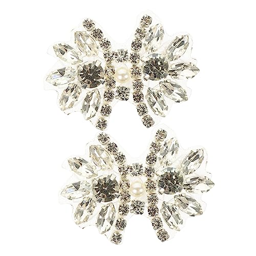 JEWEDECO 2 Stück Strass Schleifen Zum Aufnähen Auf Kleidung, Flicken Für Kleidung, Mäntel, Nähflicken, Kleidungsstück Flicken, Gestickte Flicken, Dekorative Flicken, Dekorative JEWEDECO 2 Stück Strass Schleifen Zum Aufnähen Auf Kleidung, Flicken Für Kleidung, Mäntel, Nähflicken, Kleidungsstück Flicken, Gestickte Flicken, Dekorative Flicken, Dekorative von JEWEDECO